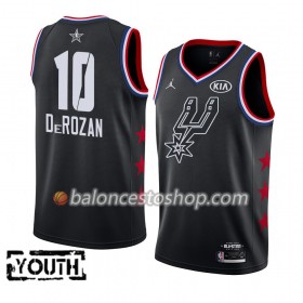 Camiseta Niños NBA San Antonio Spurs DeMar DeRozan 10 2019 All-Star Jordan Brand Negro Swingman